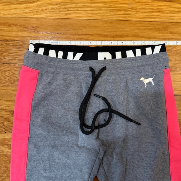 Pink by Victoria’s Secret Track Pants/Leggings in Gray/Pink - Size XS - Picture 2 of 5